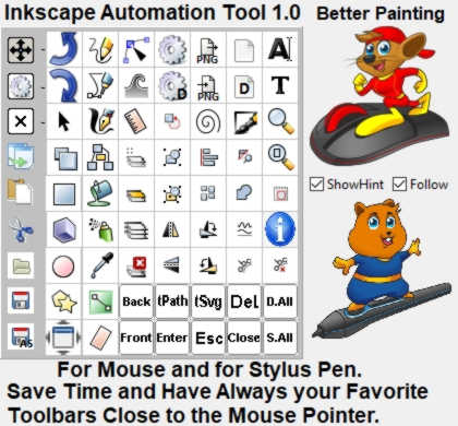 toolbar launcher for inkscape